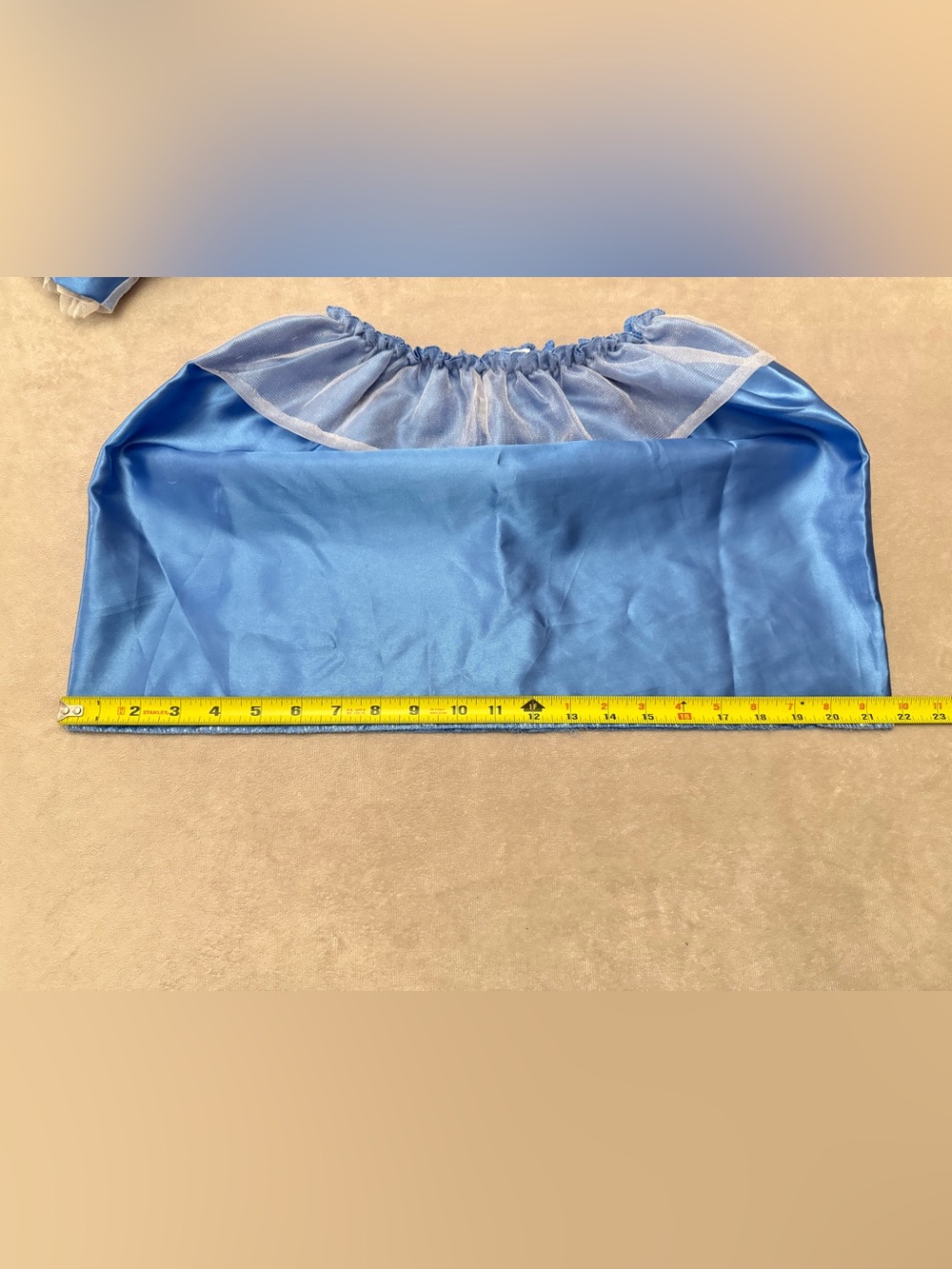 Cinderella Pretend Play Costume Girls Size 4-6X 2 Piece Blue Princess Outfit - Picture 4 of 11